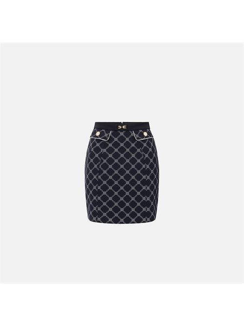 gonna donna nera ELISABETTA FRANCHI | GOS0351E2/685